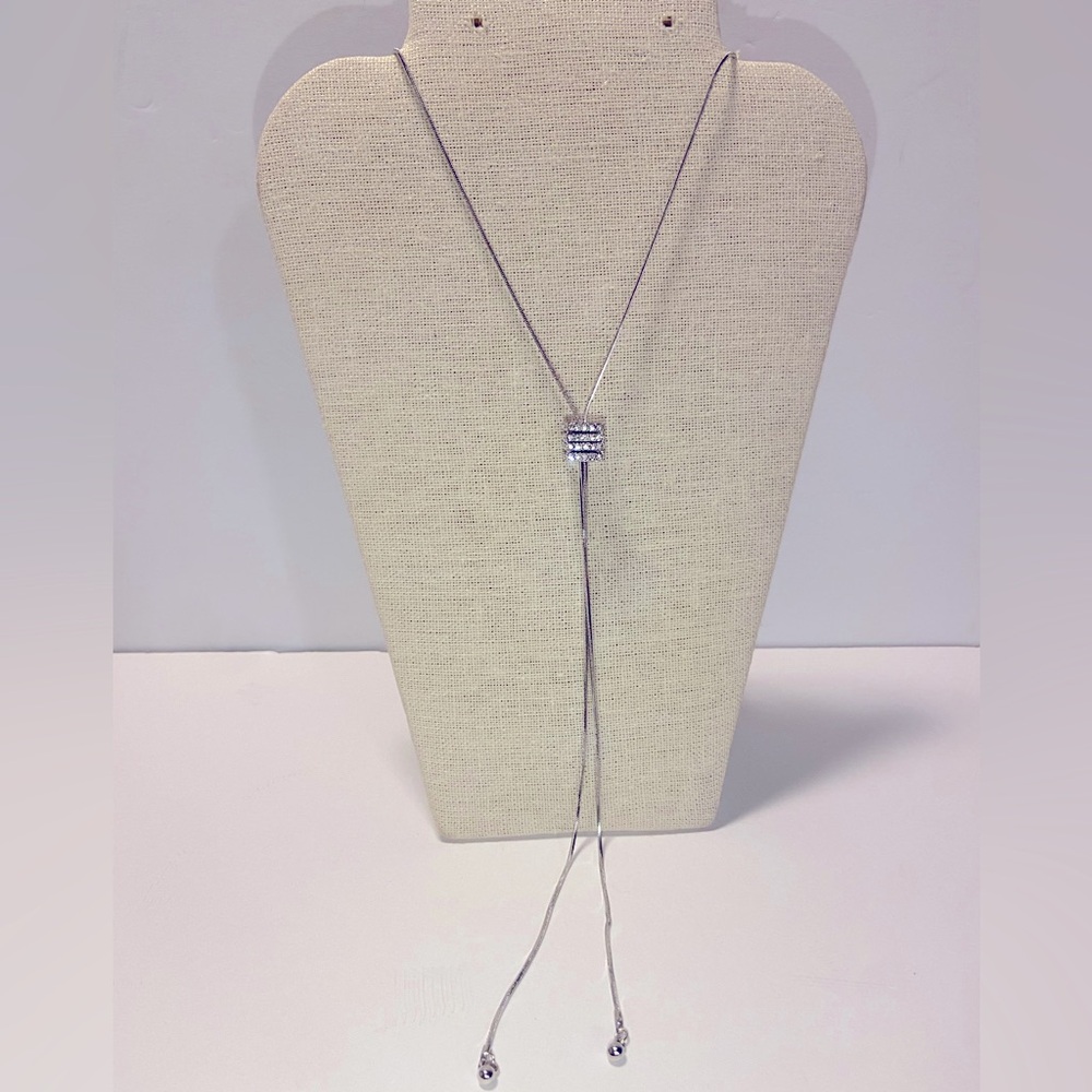 Silver ADJUSTABLE LENGTH NECKLACE